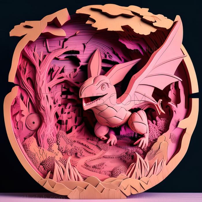 3D мадэль In The Pink Остров розовых покемонов (STL)